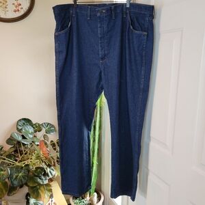 Rustler Dark Wash‎ Straight Style Heavyweight Jeans Size Mens 46×30